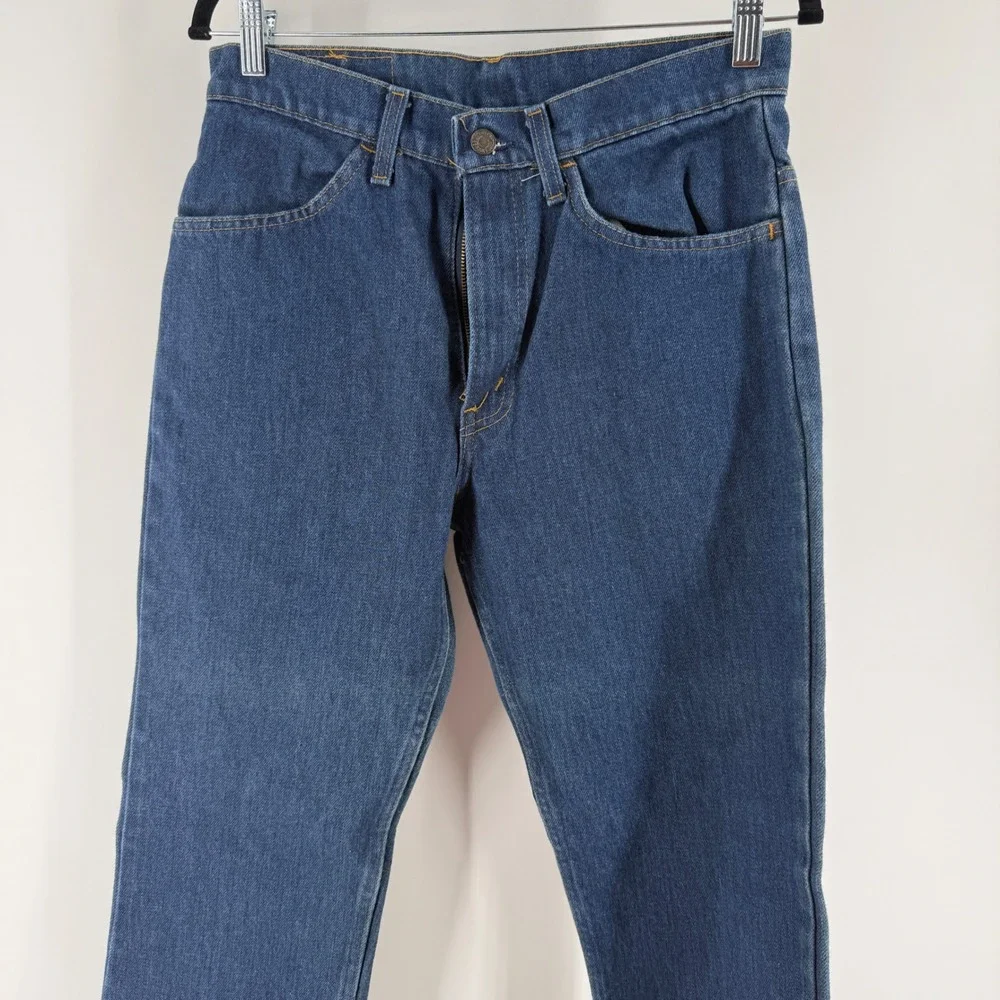 Vintage Levis 519 Orange Tab Jeans Mens 32x32 Made in USA Blue Denim‎ 40519-0916